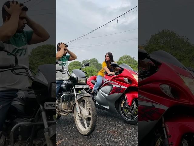 Har LADKI ek jaisi nahi hoti #farazstuntrider #bikers #hayabusa #superbikes