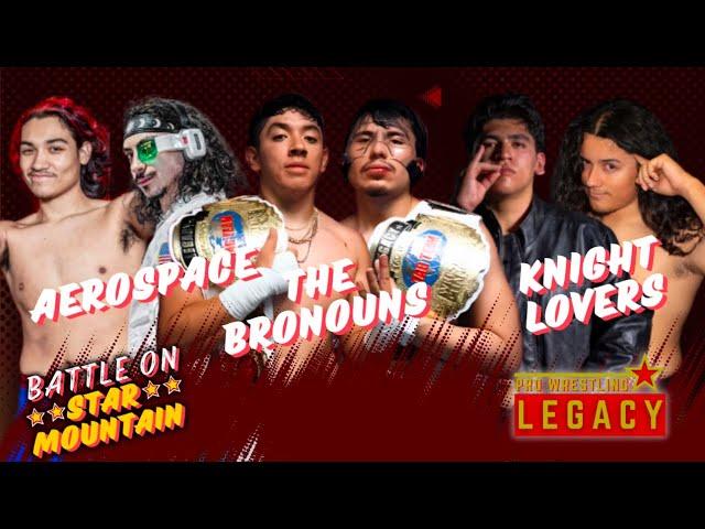 Pro Wrestling Legacy: Triple Threat Ladder Match - Knight Lovers vs Aerospace vs The Bronouns