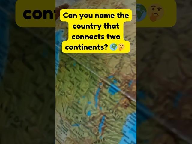 Country that connects two continents #facts  #countryfacts  #geography