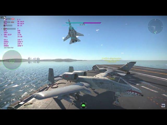 f14 cobra landing on an aircraft carrier