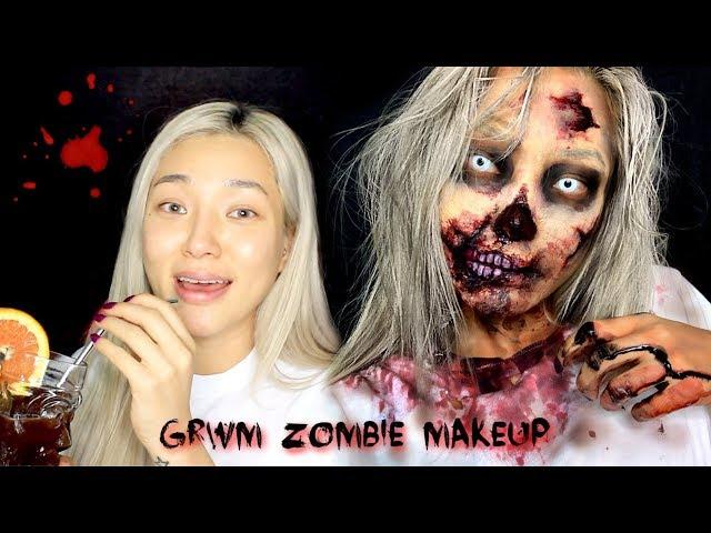 Zombie Makeup with Zombie Cocktail