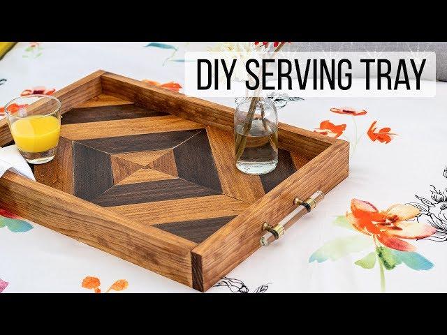 DIY wood tray - using ONLY 3 basic power tools!  - Anika's DIY Life