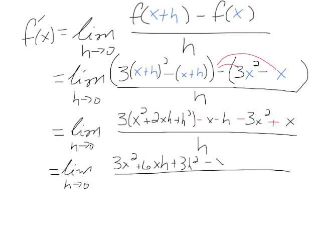 Derivative by Definition: Quadratic