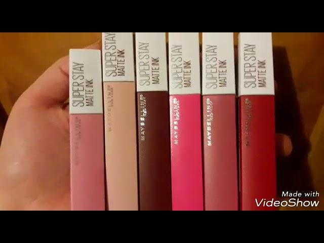 Maybelline Super Stay Matte Ink with Swatches!