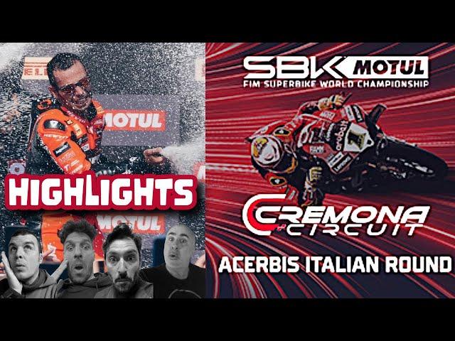 CREMONA World Superbike e Supersport HIGHLIGHTS comment by Polita, Scassa, Verdini!