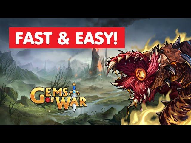 Gems of War Raid Boss FAST EASY teams! Gameplay guide best strategy?