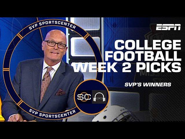 Scott Van Pelt’s Winners for College Football Week 2  | SC with SVP