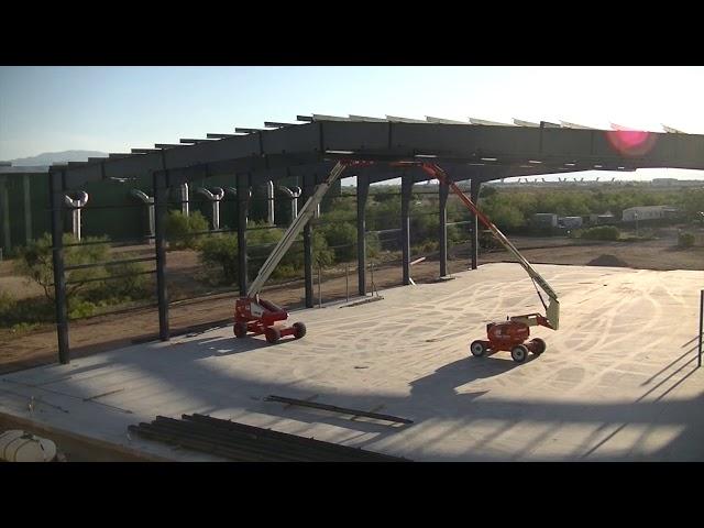 Time-lapse of the Hangar 5 Construction