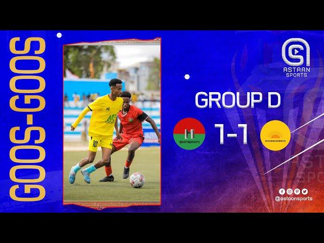 GoosGoos: Shingaani 1-1 Waaberi. Tartanka Kubbadda cagta degmooyinka G.Banaadir & D.Balcad.