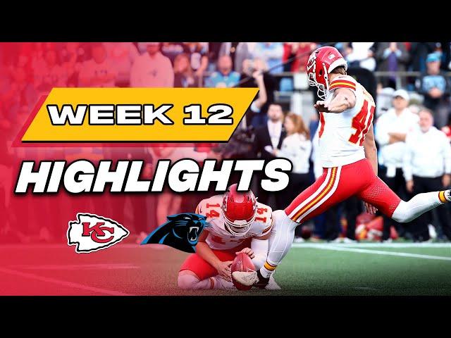 Kansas City Chiefs at Carolina Panthers | MUST SEE Week 12 Game Highlights