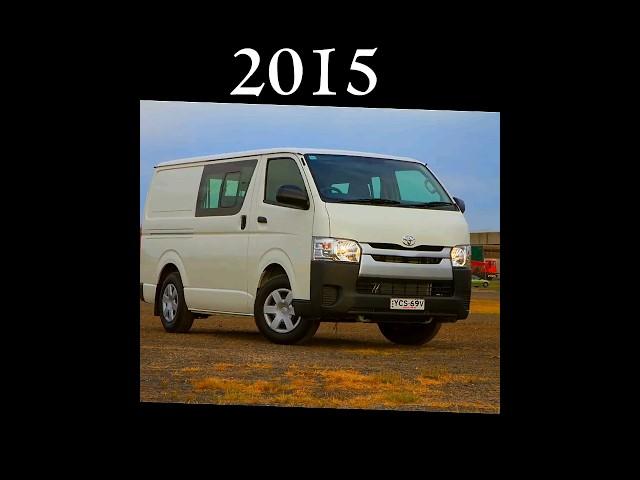 Evolution Of Toyota HiAce (1967-2023) #evolution #toyota #hiace #cars #shorts