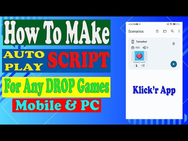 How to Make Auto Click Script For Any DROP Games | Make Telegram Drop Games Auto Clicker Mobile & PC