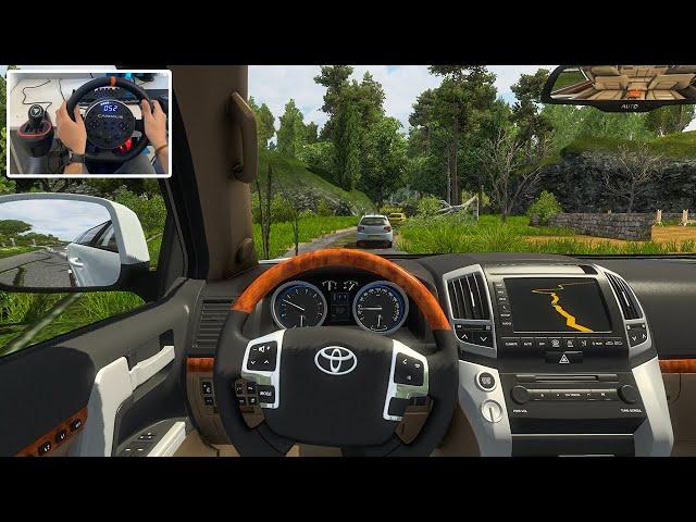 2012 Toyota Land Cruiser LC 200 | Extreme Narrow Roads - Euro Truck Simulator 2 | Wheel Gameplay