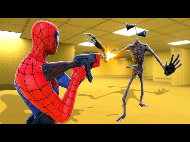 ESCAPING The Backrooms as Spiderman - Bonelab VR Mods