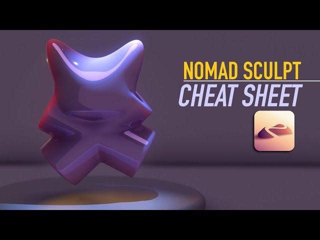 Nomad Sculpt Cheat Sheet: Round Edge, Smooth Color & EASY Lighting