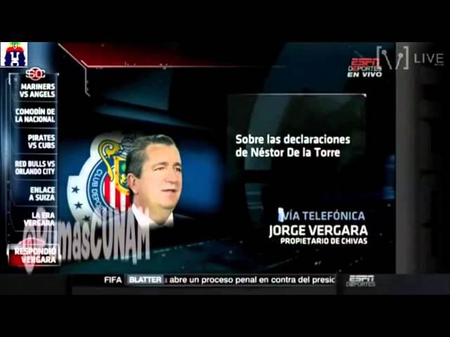 Jorge Vergara explota con David Faitelson por hacer una pregunta tan "absurda" como siempre @Chivas