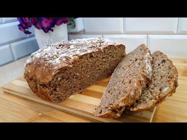 You won't buy bread after this recipe. German bread. Baking bread. Helga is cooking