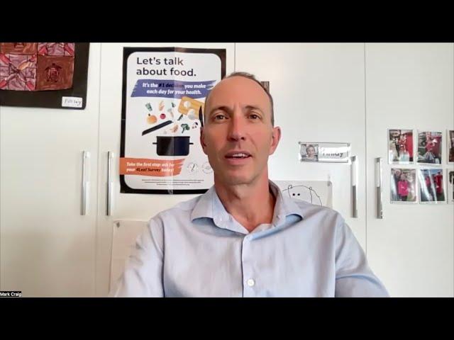 Dr Mark Craig explains what the Whole Food Plant-Based diet is, and why it's important to him.