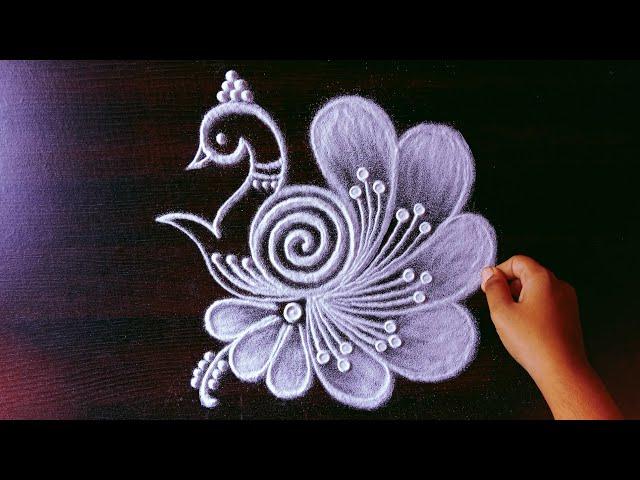 daily use rangoli || rangoli || rangoli design || freehand rangoli || rangoli kolam || muggulu