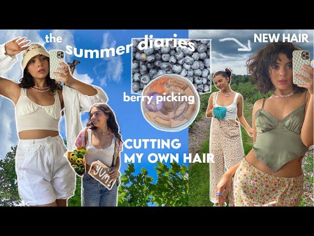 THE SUMMER DIARIES// cutting my curly hair, farmers market, fun few days in my life