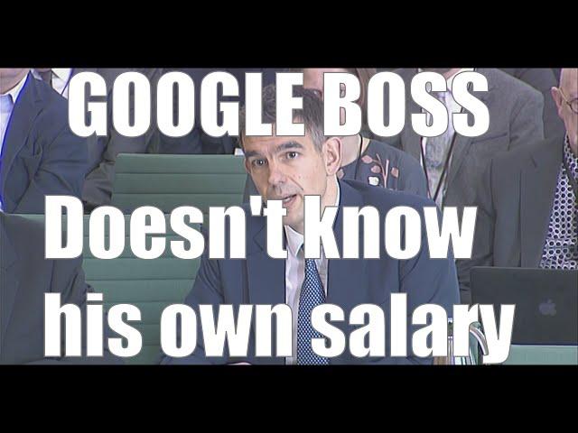 Google UK Boss doesn't know his own salary