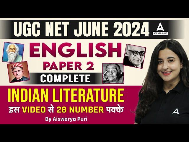 UGC NET English Literature Paper 2 | Complete Indian Literature by Aishwarya Puri