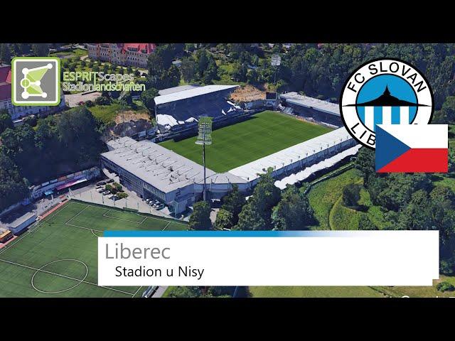 Stadion u Nisy | FC Slovan Liberec | Slow Motion 360° Rotation | Google Earth