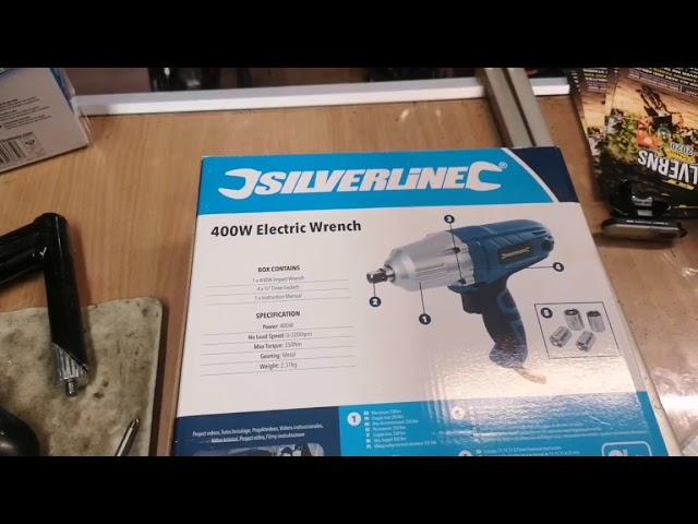 Silverline electric plugin impact wrench un boxing review