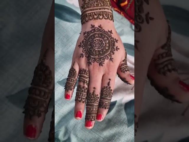 easy mehndi design #nidhi's art #om creation