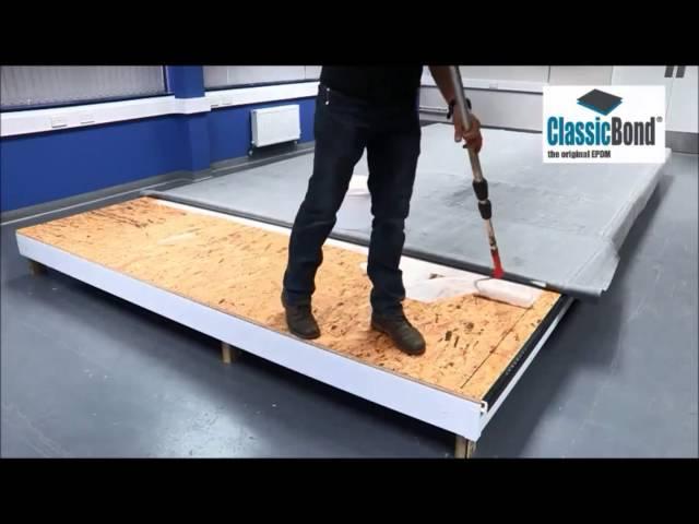 How to install a Classicbond EPDM flat Roof