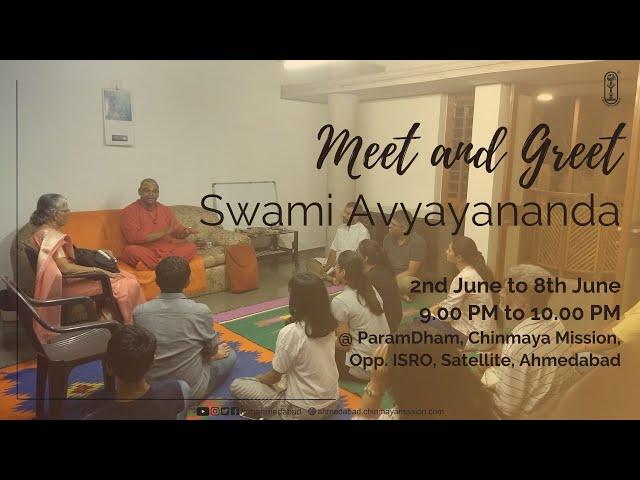 Meet and Greet Swami Avyayananda Day 1