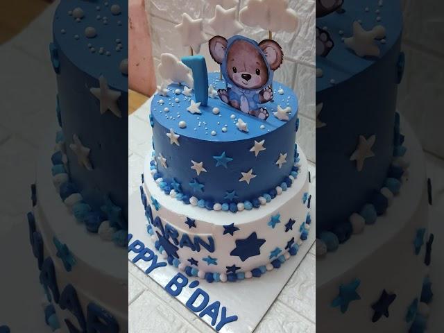 First birthday cake for boy | Trending cake designs for kids | The mom baker