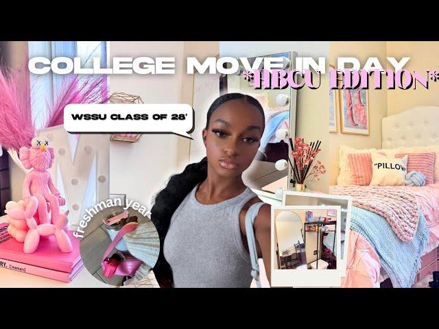 HBCU COLLEGE MOVE IN DAY VLOG | unpacking, traveling,shopping |  WSSU