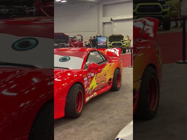 Amazing real life Lightning McQueen car #shorts #earlx