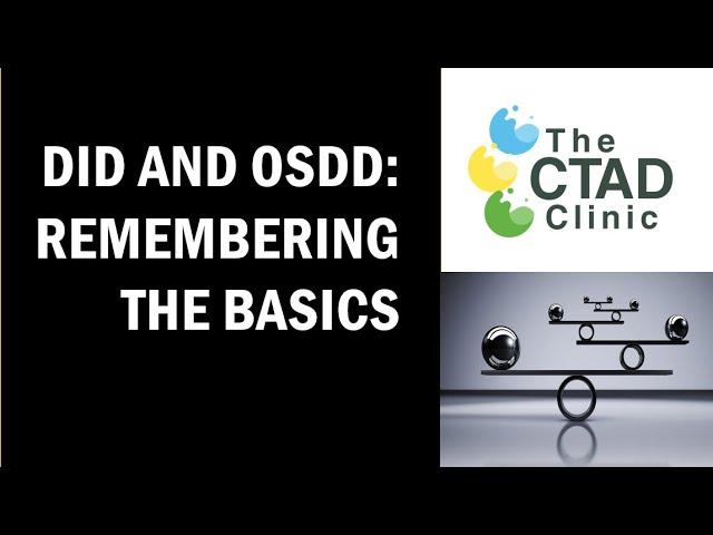 DID and OSDD: Remembering the Basics