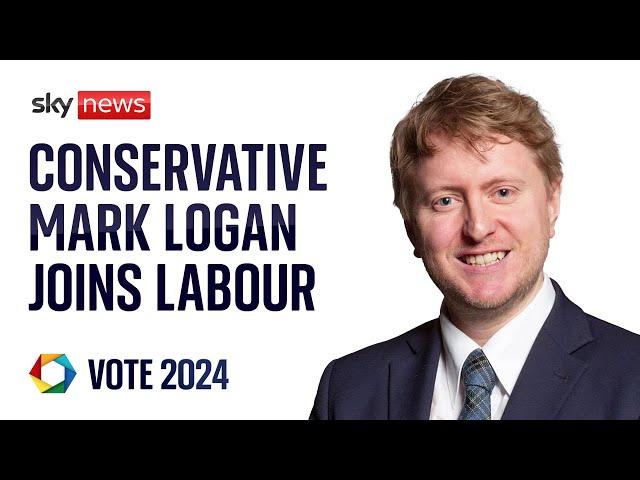 'We need a new government': Conservative Mark Logan defects to Labour