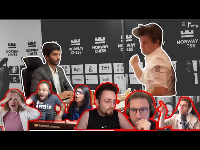 THE WORLD Reaction to Magnus Slams The Table.. (ft Gothamcess, Danya, Sagar, etc..)