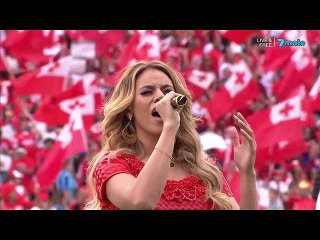 National Anthems (& Sipi Tau) - Tonga vs England [RLWC17 SF]