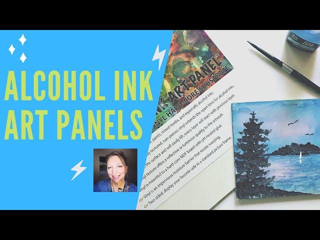 Alcohol Ink Tutorial - Hard Core Art Panels by Masterpiece | Mixed Media