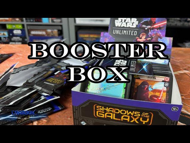 Star Wars Unlimited - Booster Box Unboxing - Shadows of the Galaxy - First Box!