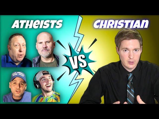 4 Atheists - 1 Christian - DEBATE SHOWDOWN