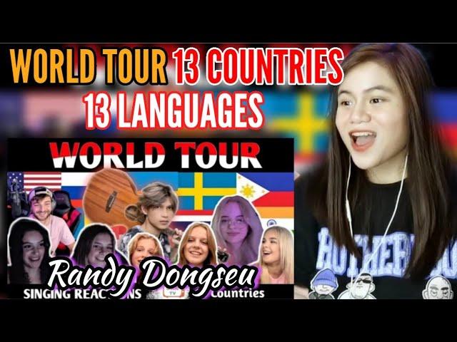 Randy Dongseu - World Tour to 13 Countries and sing in 13 different Languages I REACTION VIDEO