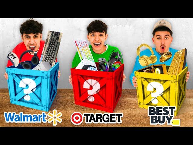 We Bought Mystery Gaming Setups From Different Stores To Play Fortnite! (Target, Best Buy, Walmart)