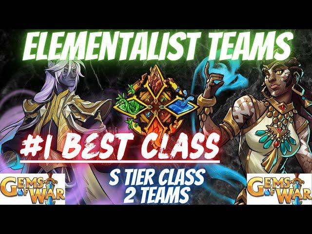 Gems of War 2023 Elementalist Class Event Teams | Best Class Top of Tier List #1 | 2 Teams Hi/Low