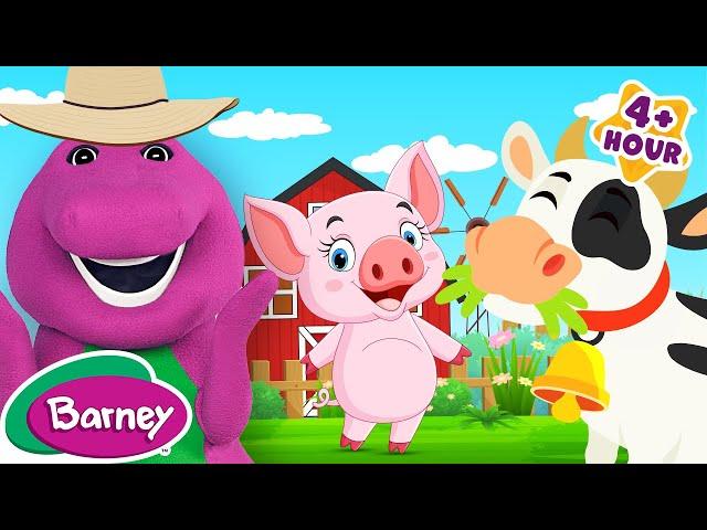 Old Mcdonald Had A Farm | Animals and Pets for Kids | NEW COMPILATION | Barney the Dinosaur