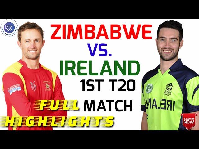 Zimbabwe Vs Ireland 1st T20 Cricket Match Highlights | Ireland Vs Zimbabwe | Zim Tour Ire | Cricket