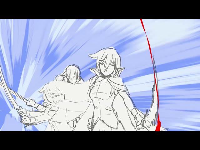 2D Animationreel 2019 (Rough Animations) CT_BM/Yen_BM (learning sakuga 3rd year)