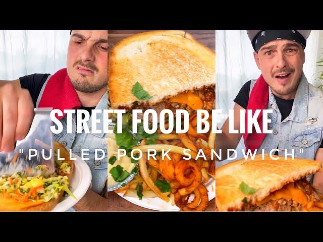 STREET food be like️- Our first street food- Small sandwich with fries | CHEFKOUDY️