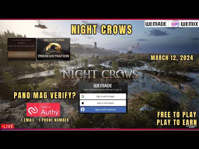 Night Crows | New Play to Earn , Free to Play | How to Download , Verify ( Tagalog )