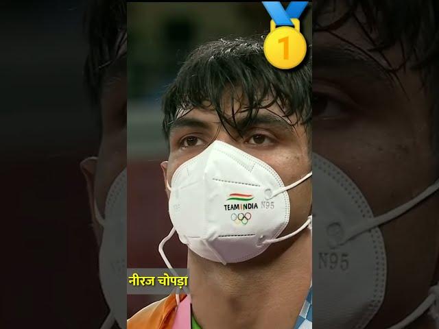 The Golden Boy Neeraj Chopra created history by winning Gold Indian National Anthem at Tokyo #shorts